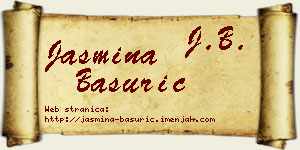 Jasmina Basurić vizit kartica